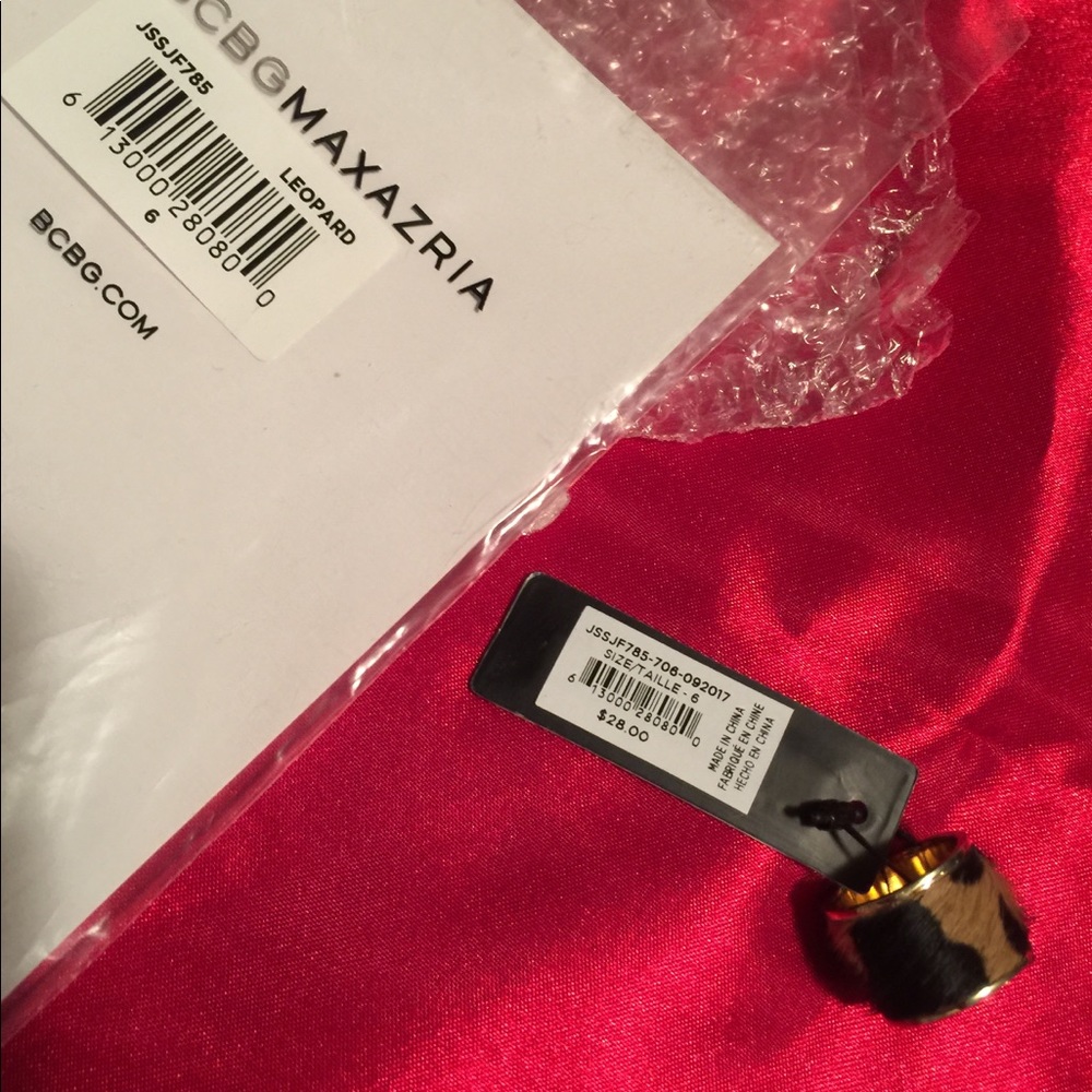 BCBG LEOPARD RING